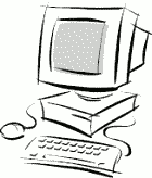 Clipart - Desktop computer