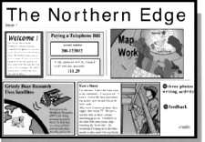 Photo of front page of The Northern Edge newspaper