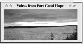 Voices from Fort Good Hope photograph