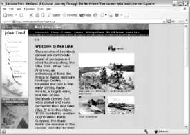 Copy of an Internet website page - Welcome to Bea Lake