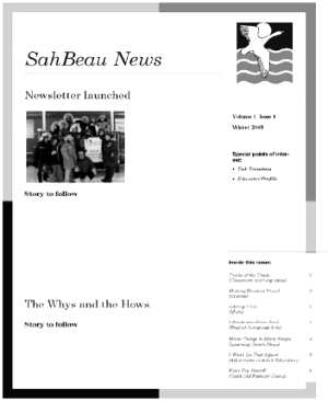 SahBeau News - front cover