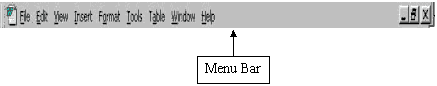 Menu Bar