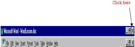 Close Microsoft Word