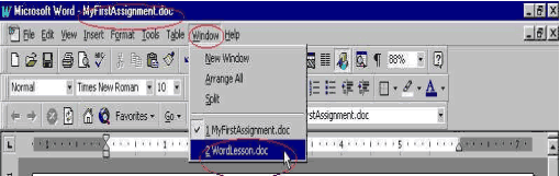 Switch Between Documents