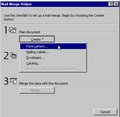 Mail Merge Helper