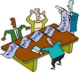 people co-operating on a project