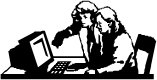 someone getting some instructions on computer use