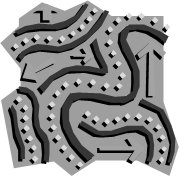 paths going throught a maze