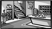 a hotel lobby