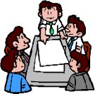 people at a board meetingf