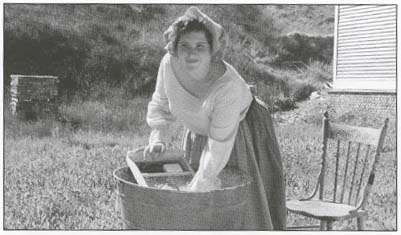 picture of a woman cleaning
