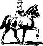 graphic of a man on a horse