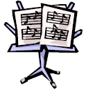 graphic of a music sheet