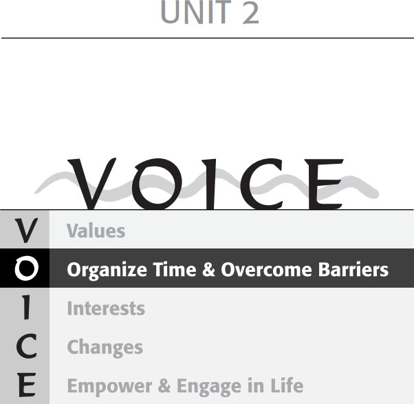 Unit 2: Organize Time & Overcome Barriers