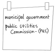 Municipal government, Public Utilities Commission