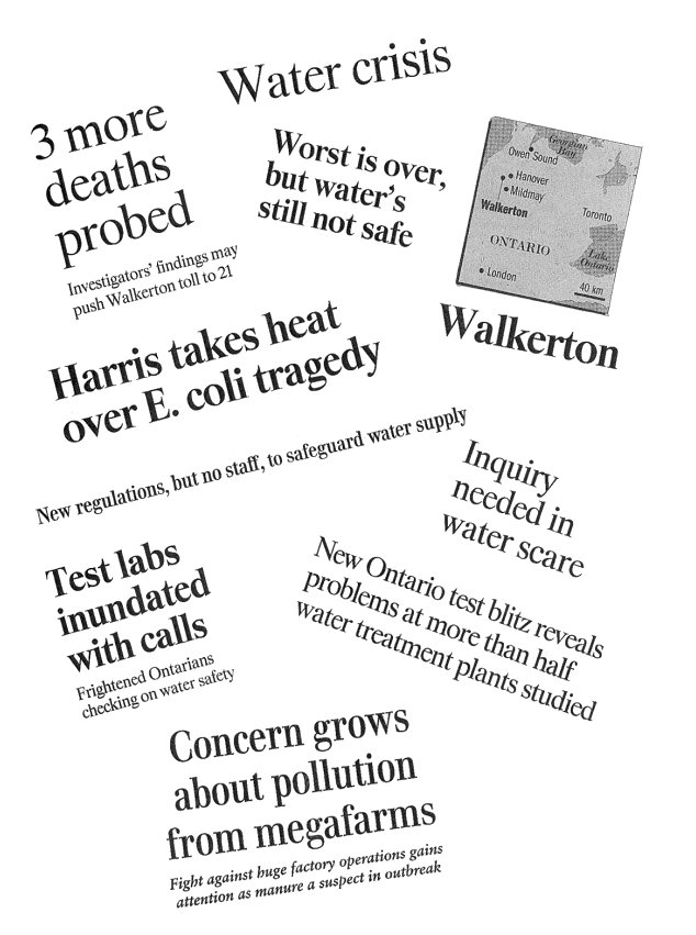 Water crisis headlines