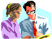 clipart graphic - a woman and a man