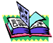 graphic - drawing of an open book
