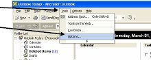 Screenshot of Microsoft Outlook toolbar