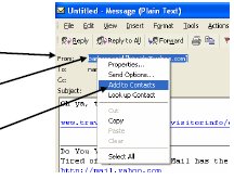 Screenshot of a Microsoft Outlook message window