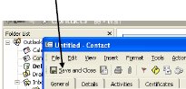 Screenshot of Microsoft Outlook toolbar