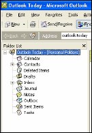 Screenshot of Microsoft Outlook navigation area