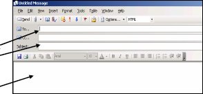 Screenshot of Microsoft Outlook New Message window