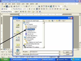 Screenshot of Microsoft Word Save As dialog box