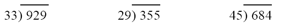 division equations