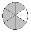 10 sections, 7 sections shaded