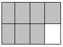 8 sections, 7 section shaded