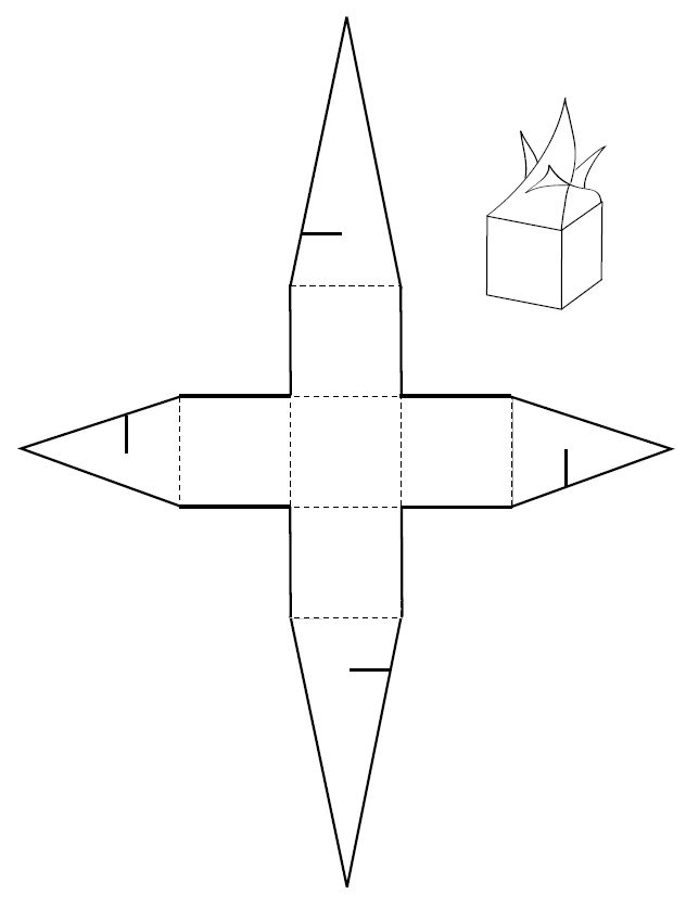 how to fold a shape to makea box