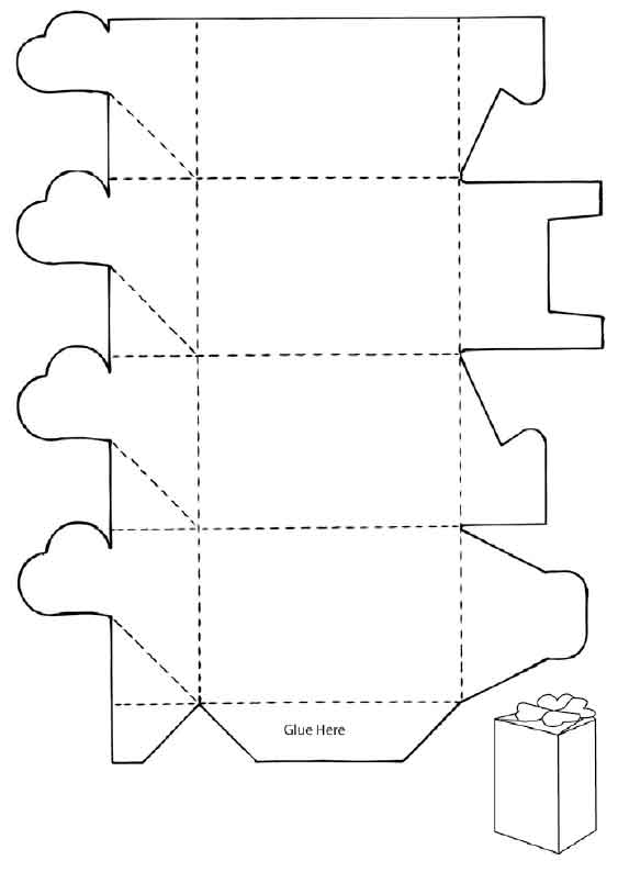 how to fold a shape to make a tall box