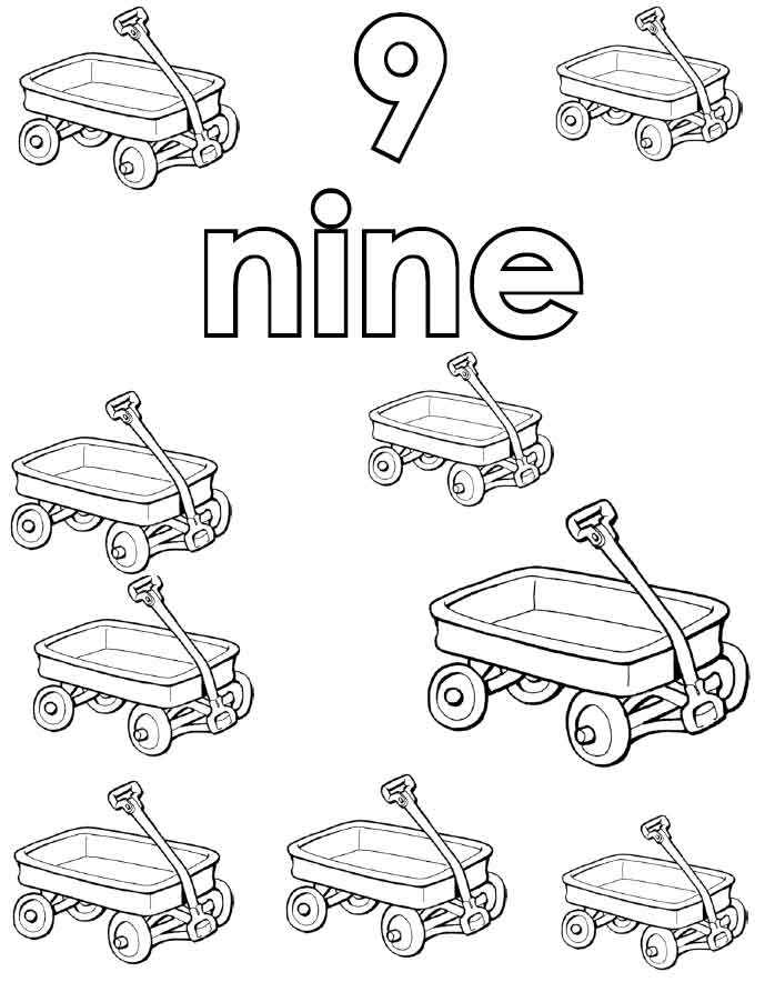 nine wagons