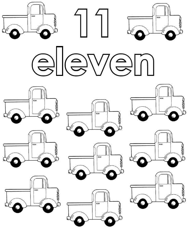 eleven trucks