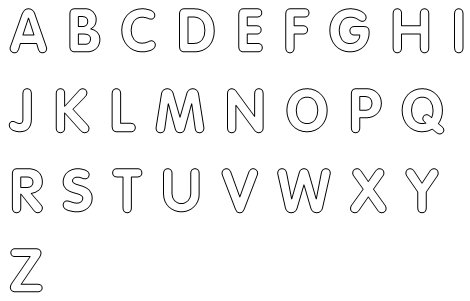 uppercase alphabet