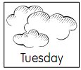 tuesday - cloudy