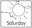 saturday - sunny