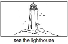 see the lighthouse