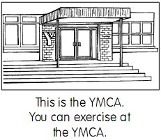 this is the y m c a. you can exercise at the y m c a.