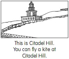 this is citadel hill. you can fly a kite at citadel hill.