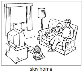 stay home