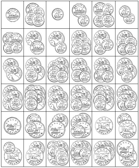 coin counting exercise