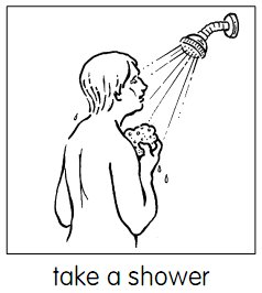 take a shower