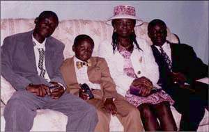 photo of Marie and her children