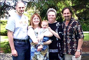 photo of Danielle and her family