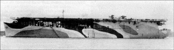 photo of the aicraft carrier, HMS Avenger