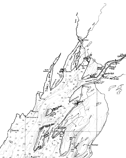 graphic - map of St. Mary's Bay, Newfoundland