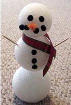 a handcraft snowman