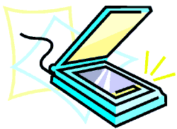 clipart graphic - a flatbed scanner